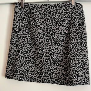 Loft animal print skirt 19”
